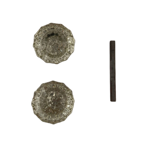 12 pt glass doorknob set
