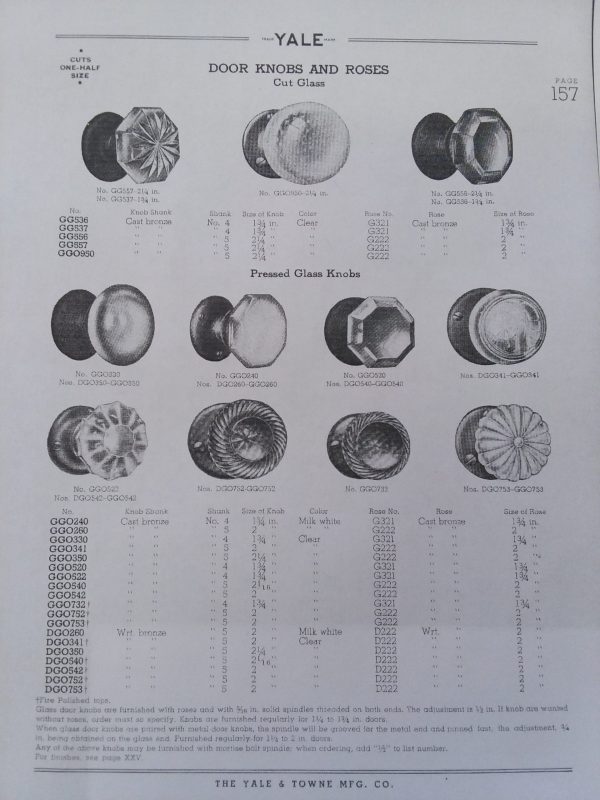 Octagonal Glass Doorknob Set - Image 3