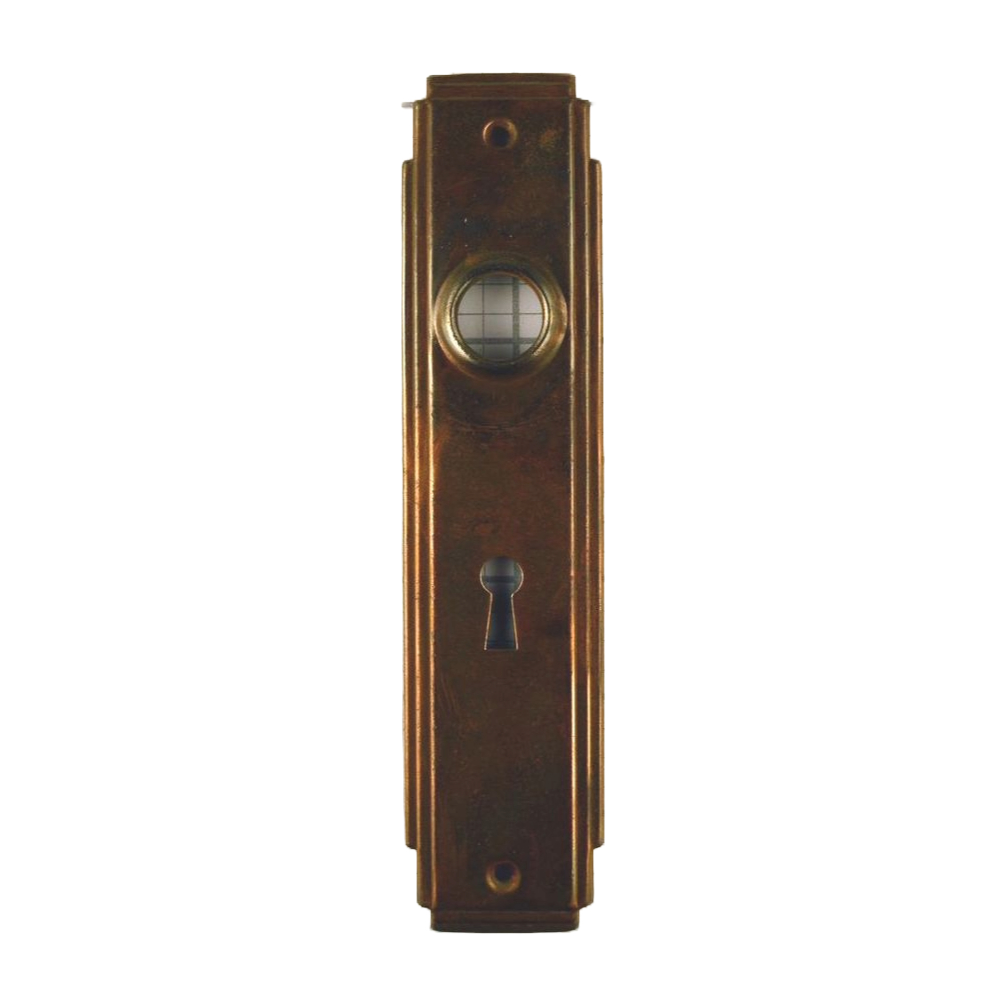 Door Face Plate 46 Copper Finish Art Deco Door Plate » Shop » Salvage ...