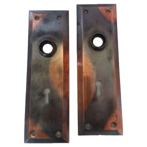 Flashed Copper Door Plate Pair