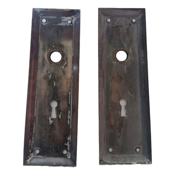 Flashed Copper Door Plate Pair