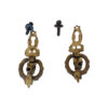 Pair of Bronze Drop Handles with Keyhole