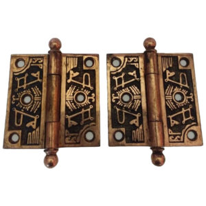 Pair of Decorative Bronze Plated Door