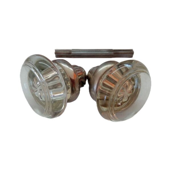 Round Glass Doorknob Set
