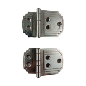 Art Deco Offset Cabinet Hinge Pair