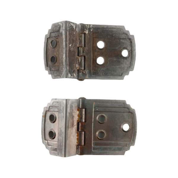 Art Deco Offset Cabinet Hinge Pair