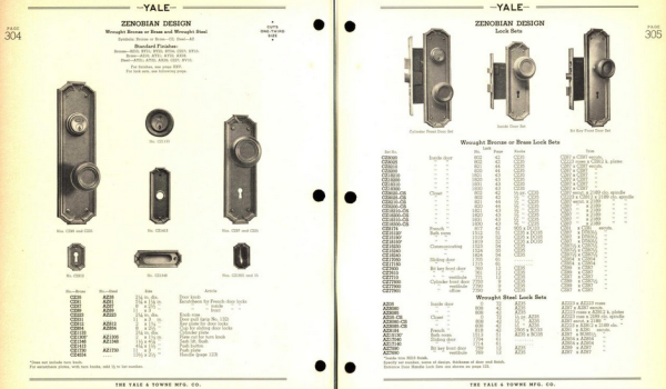 Yale Zenobian Door Plate - Image 2