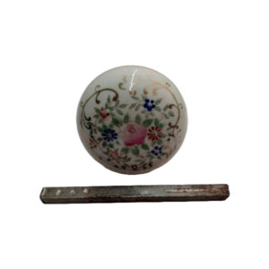 Hand Painted Victorian Porcelain Doorknob