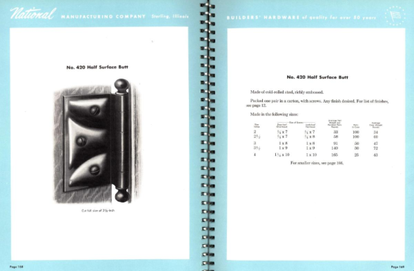 Pair of National Offset Hinges- Decorative - Image 4