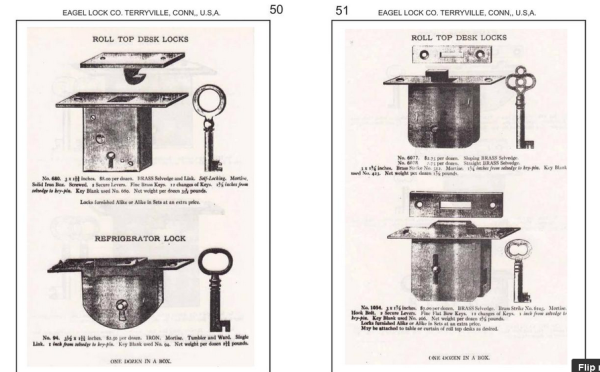 Eagle Lock Furniture Key