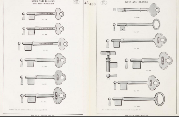 Yale & Towne Skeleton Key
