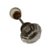 Set of Rimmed Glass Doorknobs
