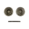 Set of Rimmed Glass Doorknobs
