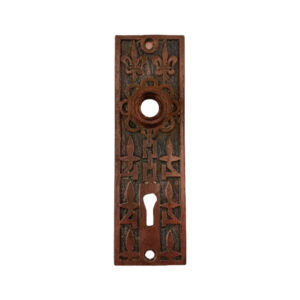 Mallory Wheeler Fleur de Lis Door Plate Bronze