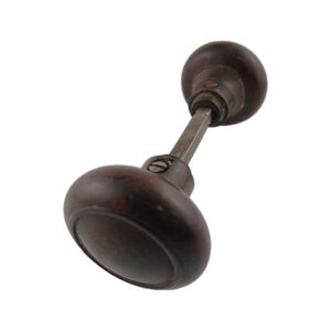 Brown Bakelite Doorknob Set