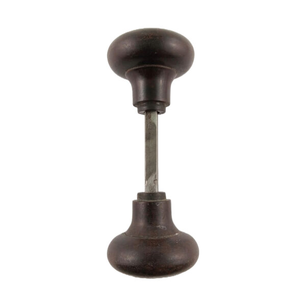 Brown Bakelite Doorknob Set