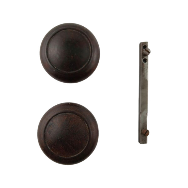 Brown Bakelite Doorknob Set