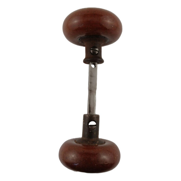Brown Enamel Doorknob Set