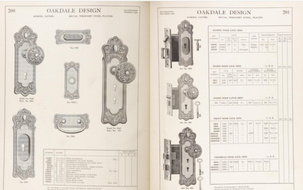 Lockwood Oakdale Door Plate Brass Finish