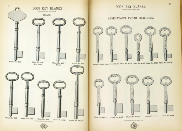 Russell and Erwin Pat 1889 Skeleton Key