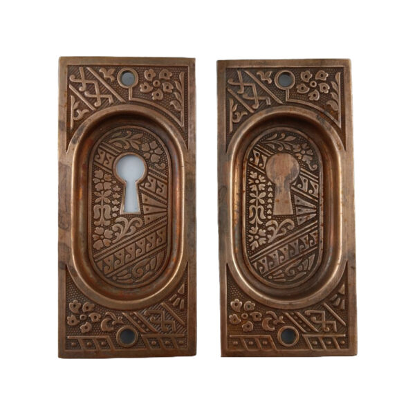 Corbin Ceylon Pocket Door Plates