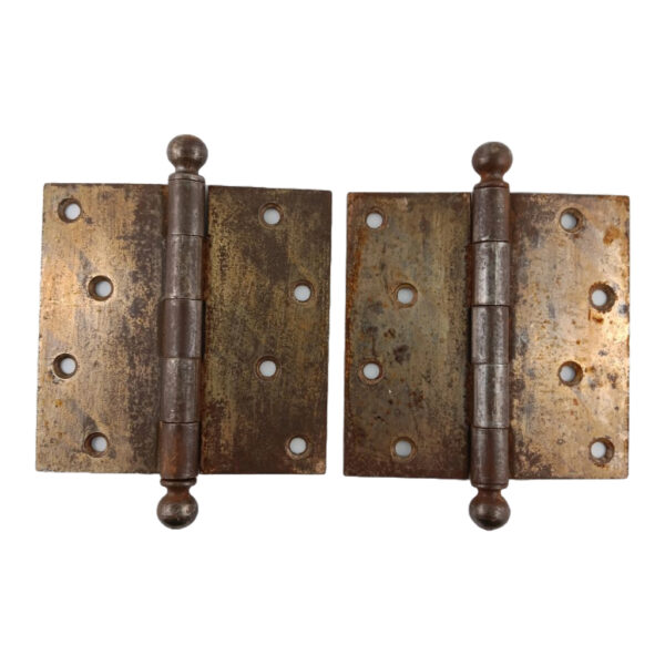 Pair Stanley Sweetheart 4 Hole Hinges