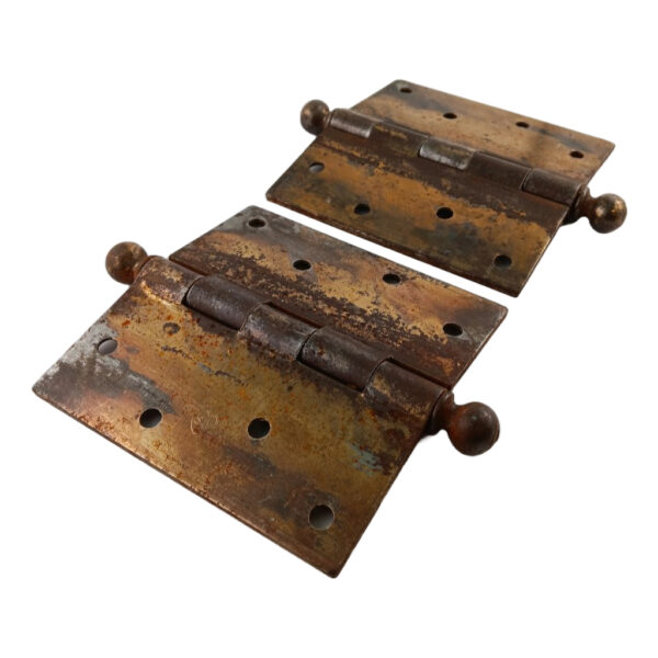 Pair Stanley Sweetheart 4 Hole Hinges