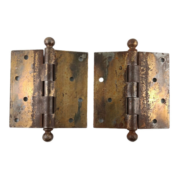 Pair Stanley Sweetheart 4 Hole Hinges