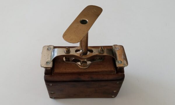 Wood and brass butter mold