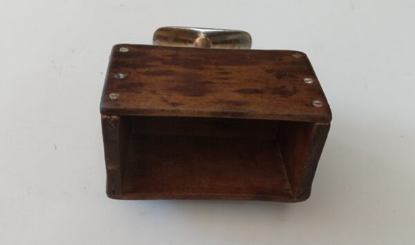 Wood and brass butter mold