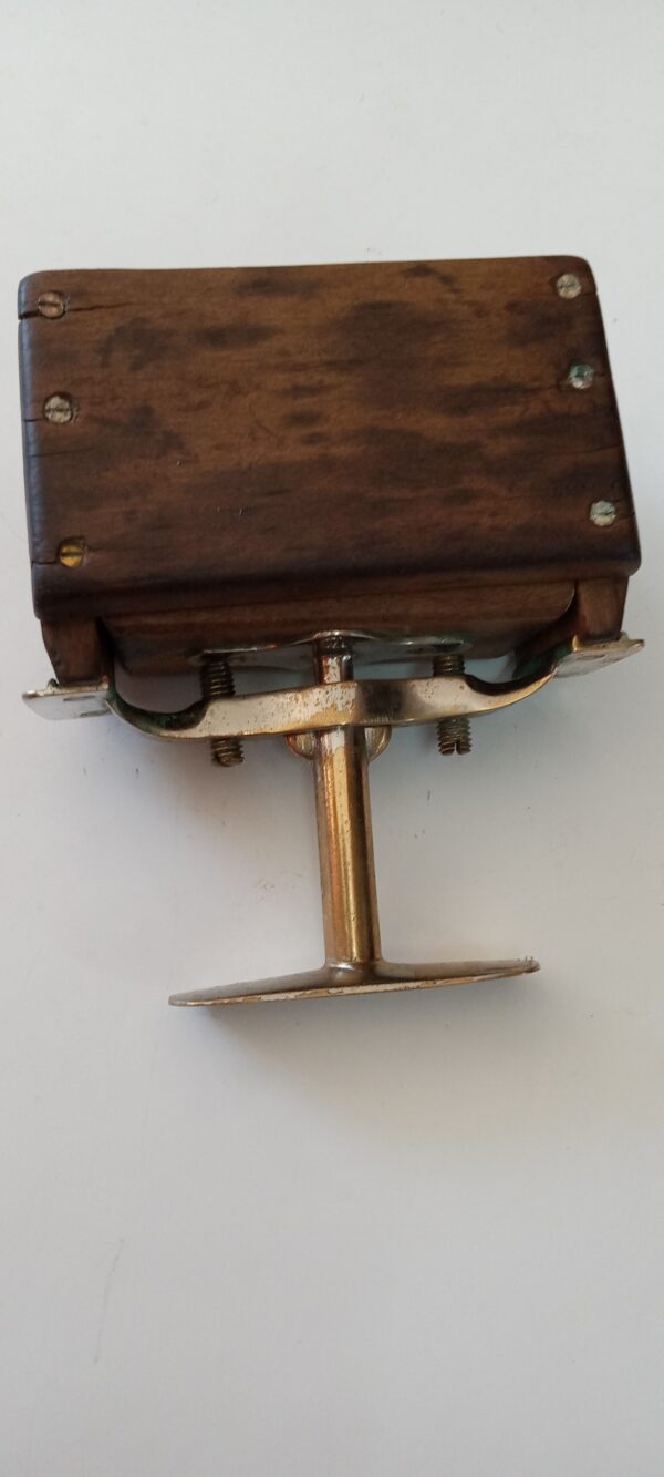 Wood and brass butter mold