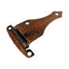 Forgecraft Hammered Copper Offset Strap Hinge