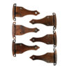 Forgecraft Hammered Copper Offset Strap Hinge