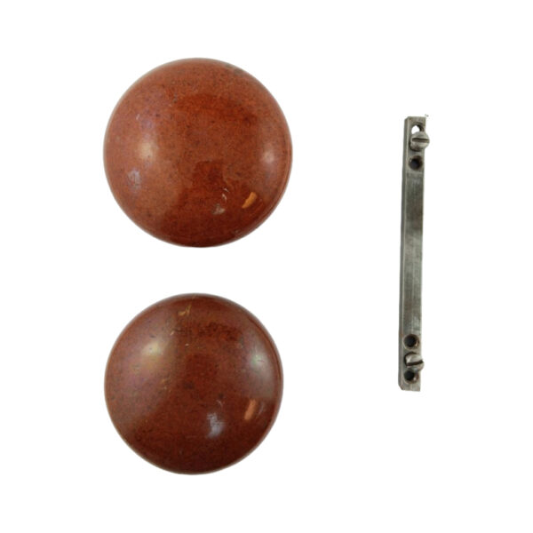 Brown Enamel Doorknob Set 2