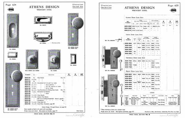Corbin Athens Exterior Plate Set