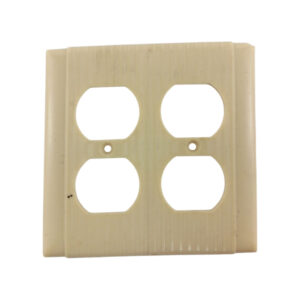 Ribbed Double Outlet Cover by Uniline