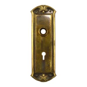 Pexto Bristol Door Plate Brass