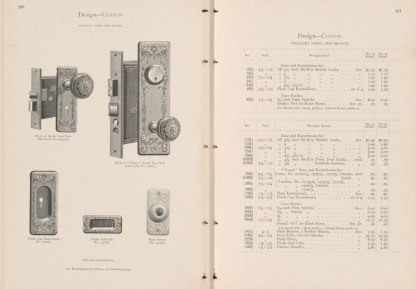 Reading Clifton Door Plate