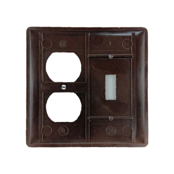 Vintage GE Combination Switch Plate