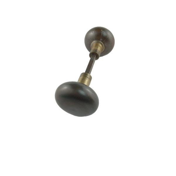 Steel Doorknob Set Brass Neck
