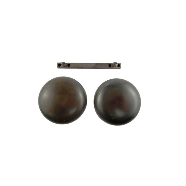 Steel Doorknob Set Brass Neck