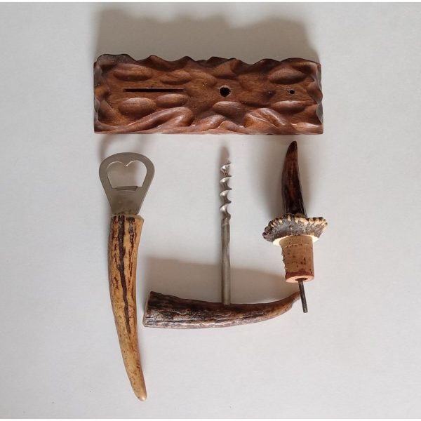 Vintage Antler Bar Set
