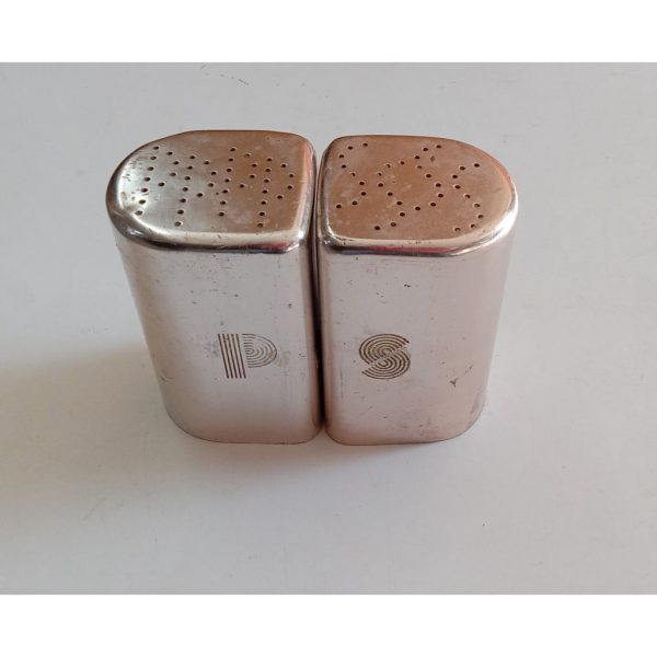Mid Century Rose Coppertone Salt and Pepper Shakers