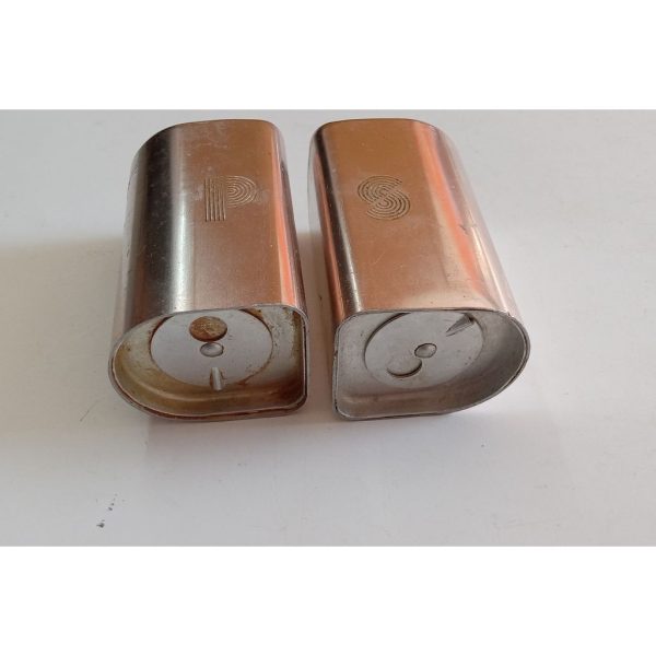 Mid Century Rose Coppertone Salt and Pepper Shakers