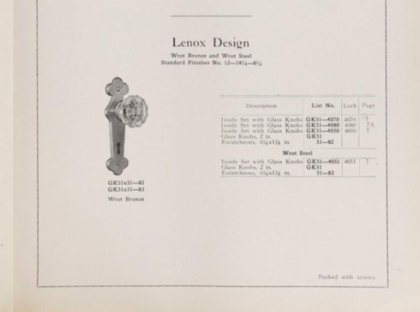 Clinton Lock Lenox Door Plate - Image 4