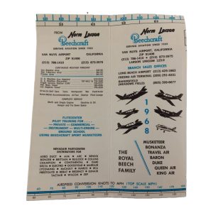 1968 Beechcraft Advertising Brochure