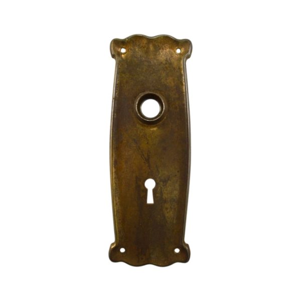 US Steel Lafeyette Door Plate Brass Finish