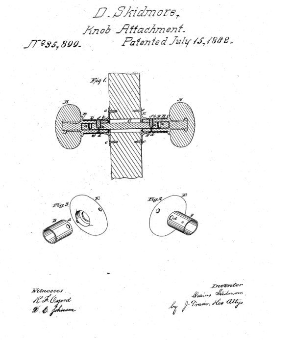 Cast Iron Rosette Pat 1862 - Image 3