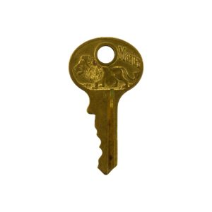 Vintage Brass Master Key with Lion
