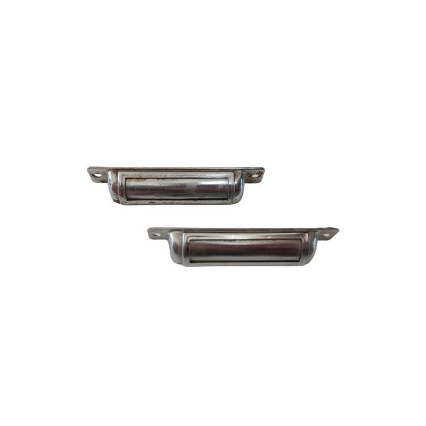 Nickel Plated Drawer Label Handles
